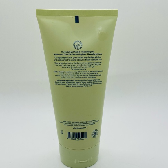 NWT Pipette Baby Lotion Fragrance Free Moisture Locking 6 oz - Picture 2 of 5
